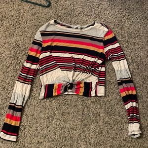 striped crop top